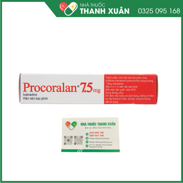 Thuốc Procoralan 7,5mg Servier điều trị đau thắt ngực ổn định